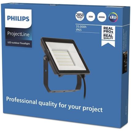 Philips - Светодиодный уличный прожектор PROJECTLINE LED/30W/230V IP65 4000K