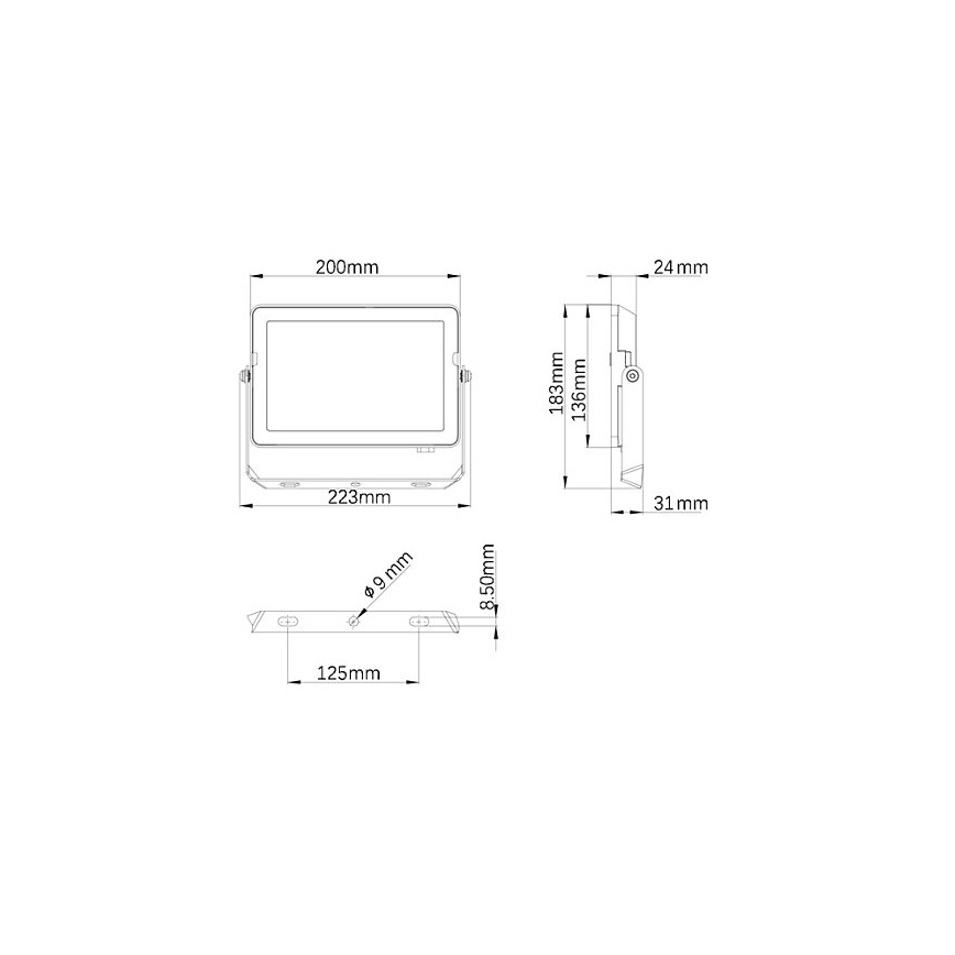 Philips - Светодиодный уличный прожектор PROJECTLINE LED/50W/230V IP65 3000K