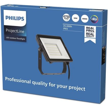 Philips - Светодиодный уличный прожектор PROJECTLINE LED/50W/230V IP65 4000K