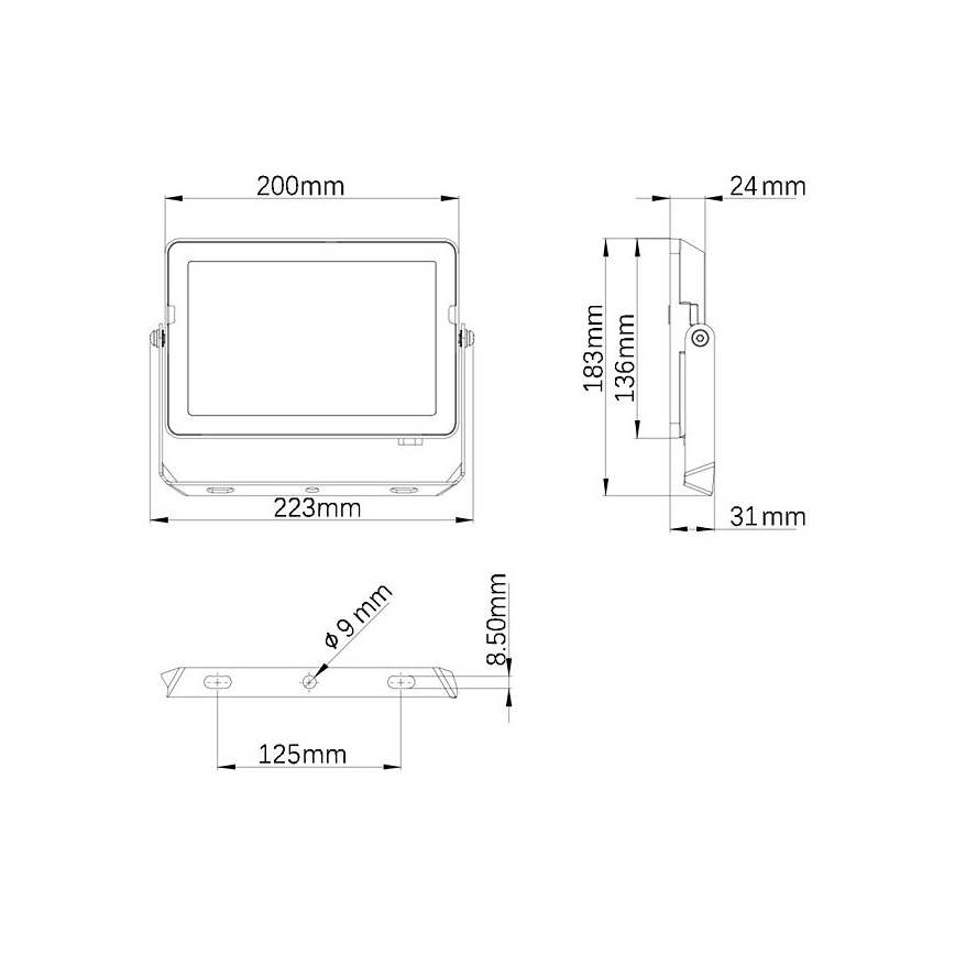 Philips - Светодиодный уличный прожектор PROJECTLINE LED/50W/230V IP65 4000K