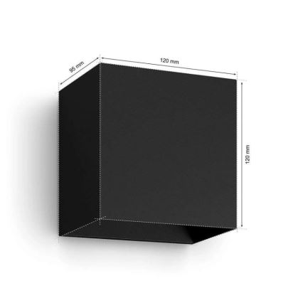 Philips - Уличный светодиодный настенный RGBW-светильник с регулированием яркости Hue RESONATE LED/8W/230V 2000-6500K IP44