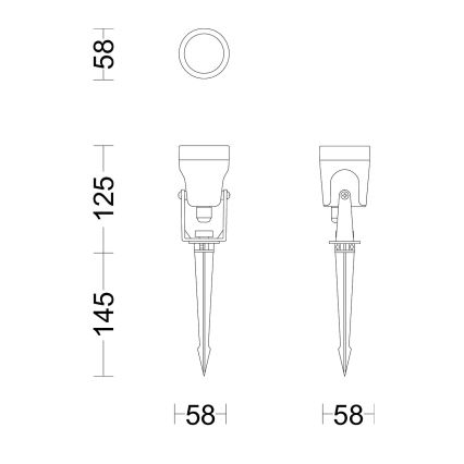 Philips - Светодиодный уличный точечный светильник GARDENLINK REUEL LED/1,5W/24V 2700K IP44