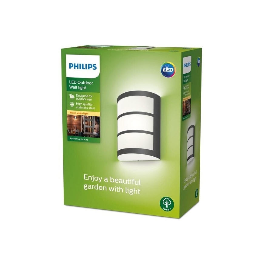Philips - Светодиодный уличный настенный светильник LED/6W/230V 2700K IP44
