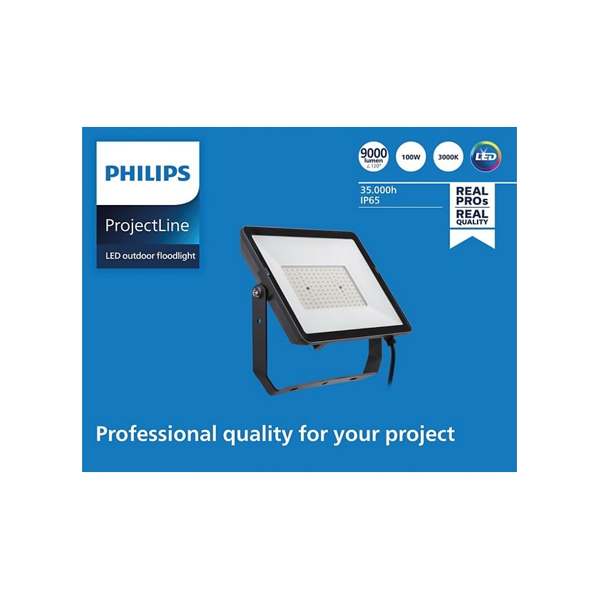 Philips - Светодиодный уличный прожектор PROJECTLINE LED/100W/230V IP65 3000K