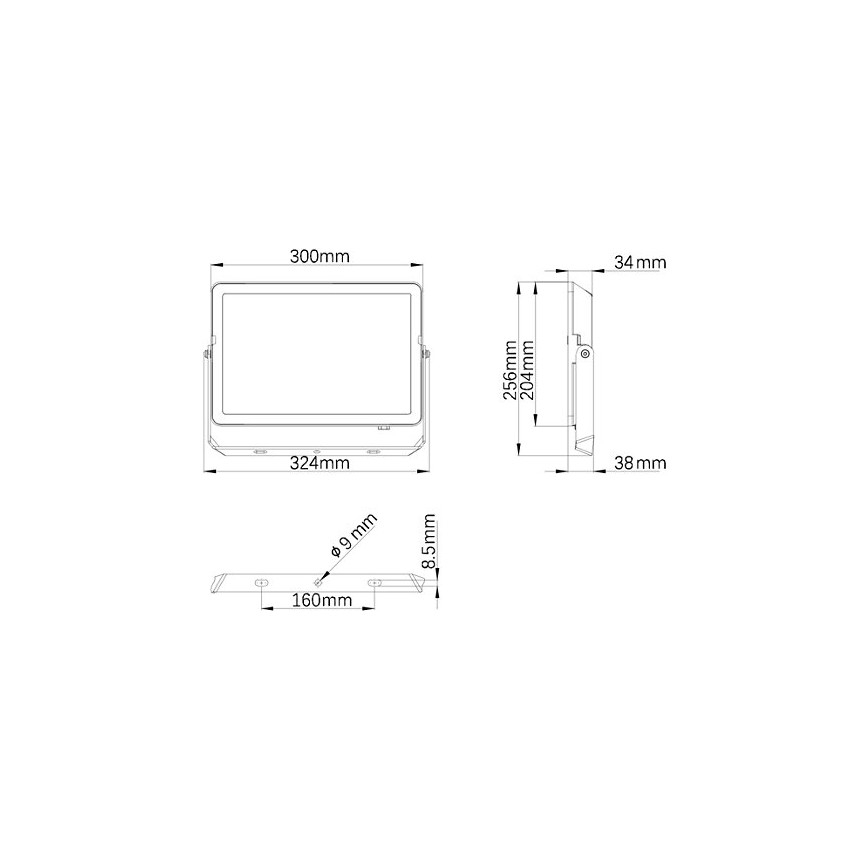Philips - Светодиодный уличный прожектор PROJECTLINE LED/100W/230V IP65 3000K