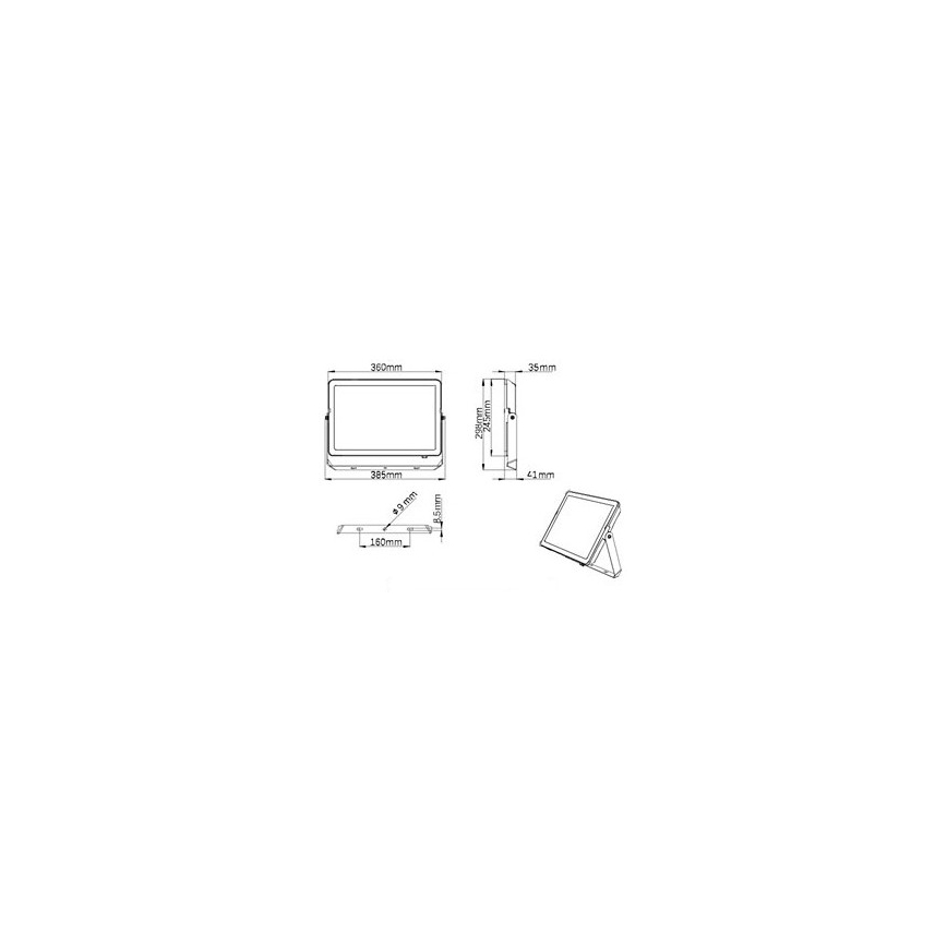 Philips - Светодиодный уличный прожектор PROJECTLINE LED/150W/230V IP65 4000K