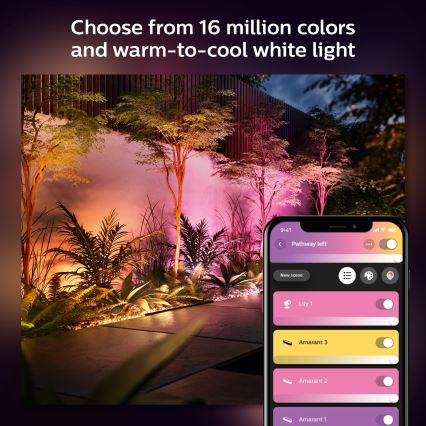 Philips - Светодиодный уличный RGB-светильник Hue White and Color Ambiance LED/20W/24V IP65