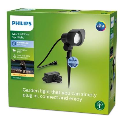 Philips - Светодиодный уличный точечный светильник LED/24W/230V 2700K IP44