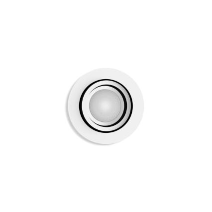Philips - Светодиодный встроенный RGBW-светильник с регулированием яркости Hue CENTURA 1xGU10/4,2W/230V 2000-6500K