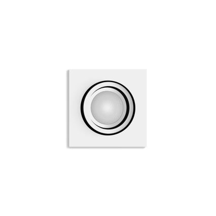 Philips - Светодиодный встроенный RGBW-светильник с регулированием яркости Hue CENTURA 1xGU10/4,2W/230V 2000-6500K