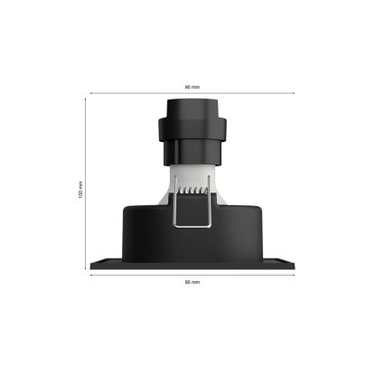 Philips - Светодиодный встроенный RGBW-светильник с регулированием яркости Hue CENTURA 1xGU10/4,2W/230V 2000-6500K