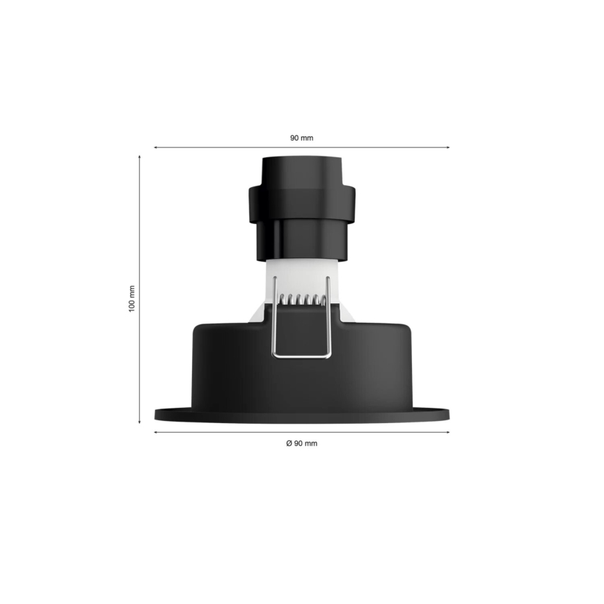 Philips - Светодиодный встроенный RGBW-светильник с регулированием яркости Hue CENTURA 1xGU10/4,2W/230V 2000-6500K