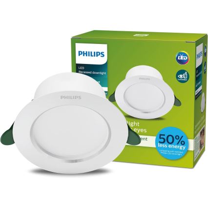 Philips - Светодиодный встроенный светильник LED/6,5W/230V 4000K