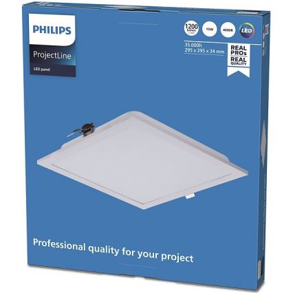 Philips - Светодиодный встроенный светильник PROJECTLINE LED/15W/230V 29,5x29,5 см