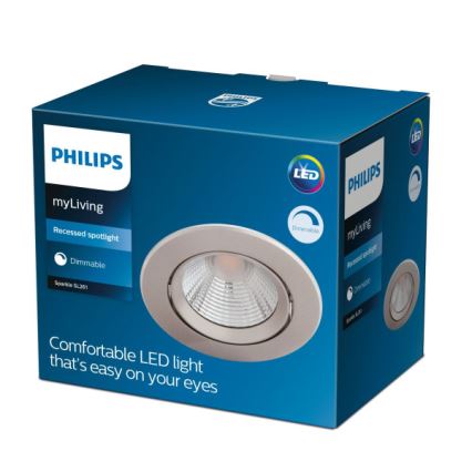Philips - Светодиодный встроенный светильник с регулированием яркости SPARKLE LED/5,5W/230V