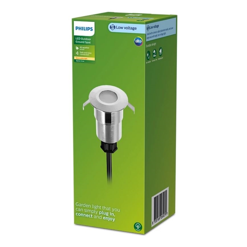 Philips - Светодиодный встроенный уличный светильник SPORE LED/1W/24V IP67