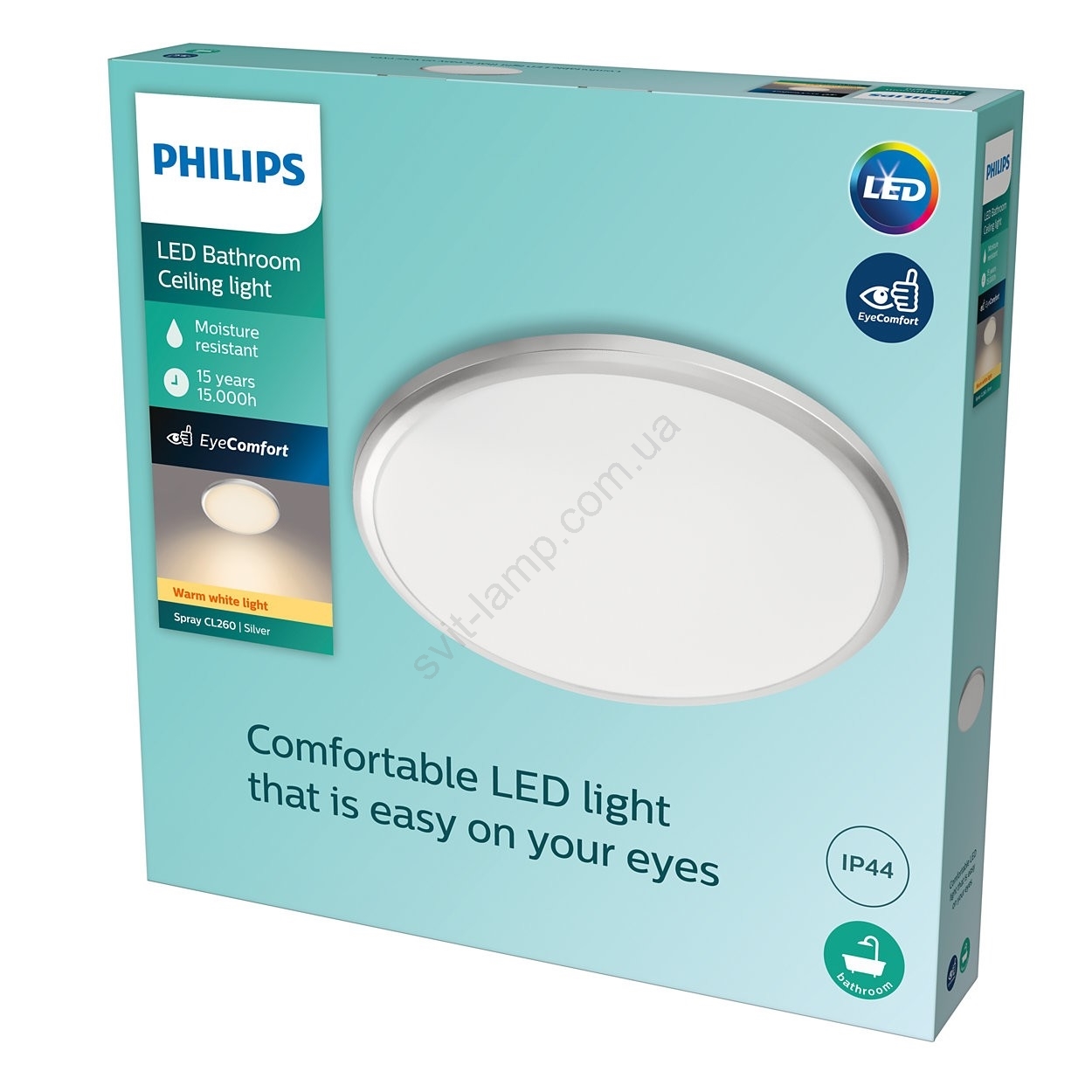 Philips - Светодиодный потолочный светильник для ванной комнаты SPRAY ...
