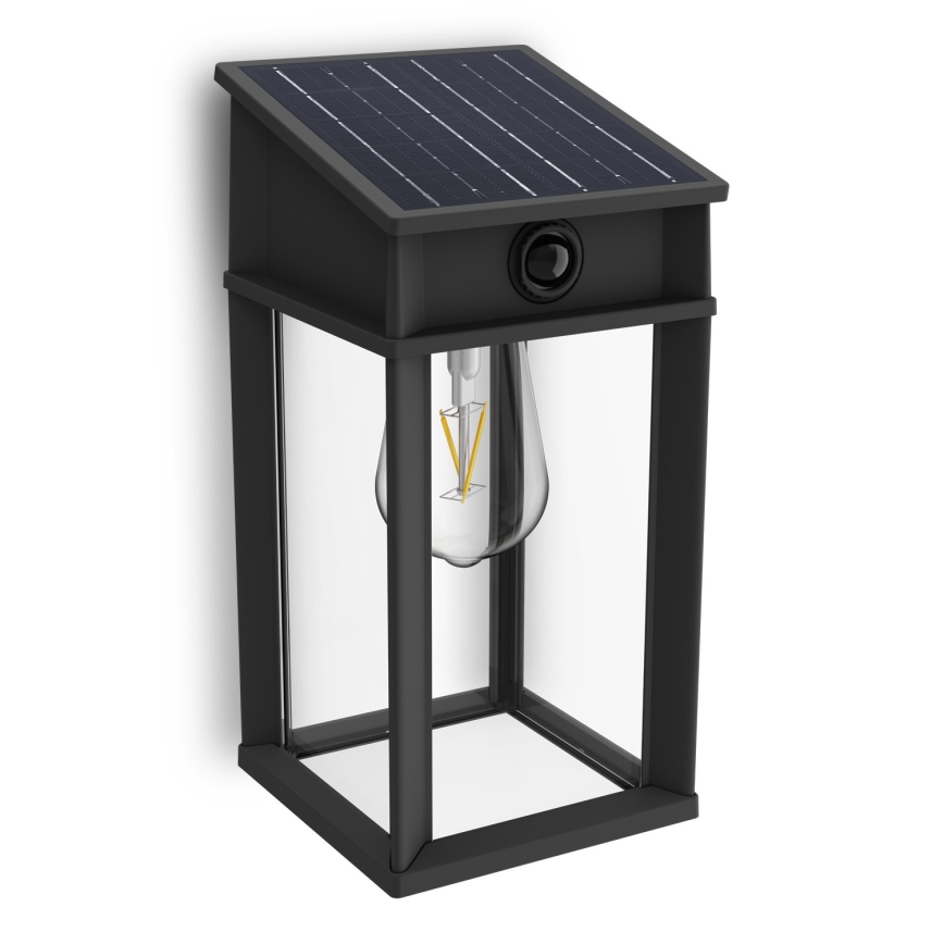 Philips - Світильник на сонячних батареях для стіни з LED, датчиком руху та сутінковим сенсором GERI LED/3,2W/3,7V 2600 mAh 4000K IP44