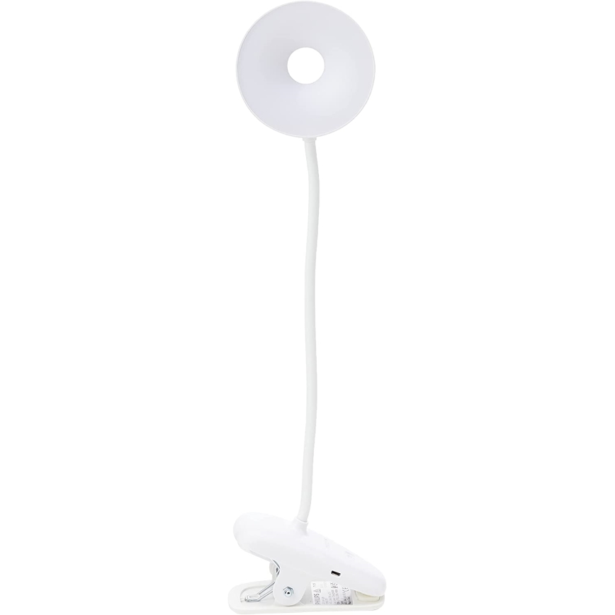 Philips - Світлодіодна лампа з затискачем та регулюванням яскравості DONUTCLIP LED/3W/5V CRI 90 біа