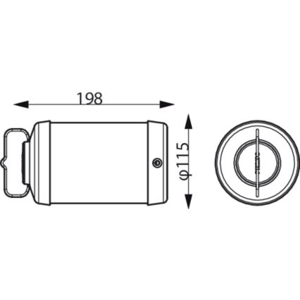 Philips - Світлодіодна переносна лампа з регулюванням яскравості CICERO LED/6W/5V IP54 1200 mAh