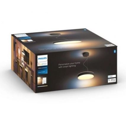 Philips - Світлодіодна підвісна люстра з регулюванням яскравості Hue LED/33,5W/230V 2200-6500K чорний + пульт дистанційного керування
