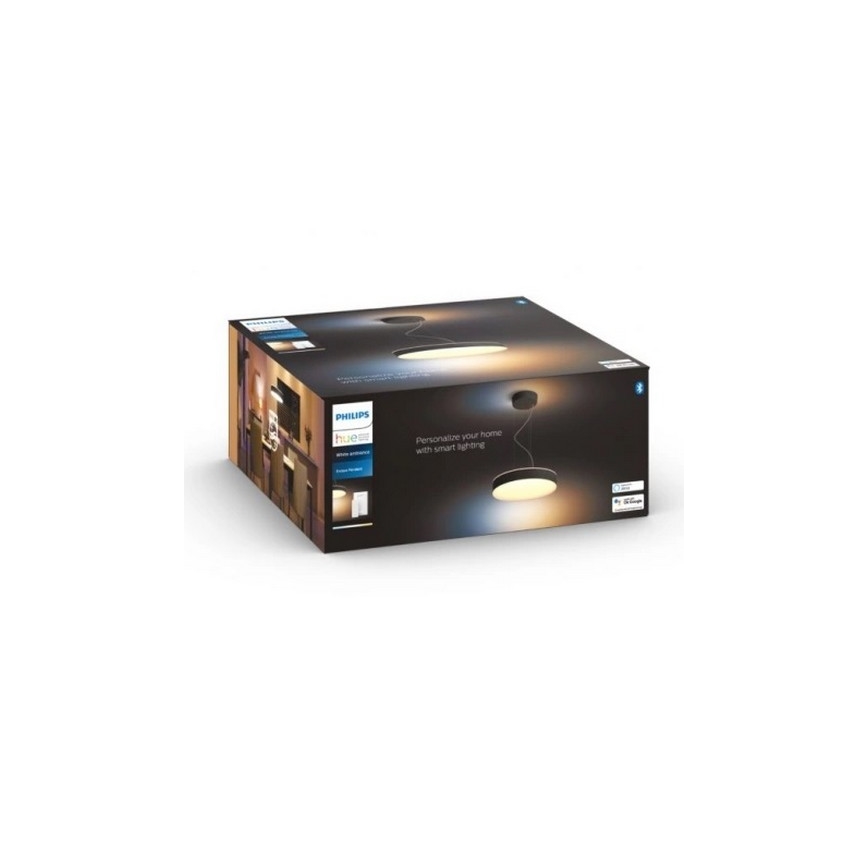 Philips - Світлодіодна підвісна люстра з регулюванням яскравості Hue LED/33,5W/230V 2200-6500K чорний + пульт дистанційного керування