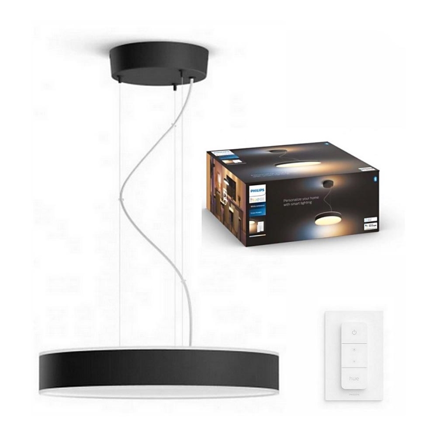 Philips - Світлодіодна підвісна люстра з регулюванням яскравості Hue LED/33,5W/230V 2200-6500K чорний + пульт дистанційного керування