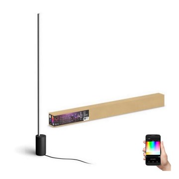 Philips - Світлодіодна RGBW регульована підлогова лампа Hue SIGNE LED/29W/230V 2000-6500K чорна