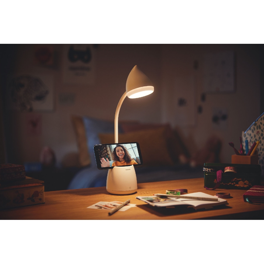 Philips - Сенсорна настільна світлодіодна лампа з регулюванням яскравості HAT LED/4,5W/5V 3000/4000/5700K CRI 90