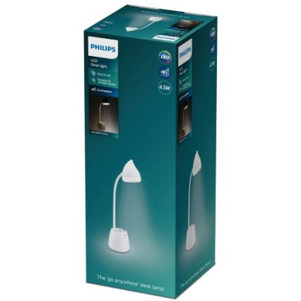 Philips - Сенсорна настільна світлодіодна лампа з регулюванням яскравості HAT LED/4,5W/5V 3000/4000/5700K CRI 90