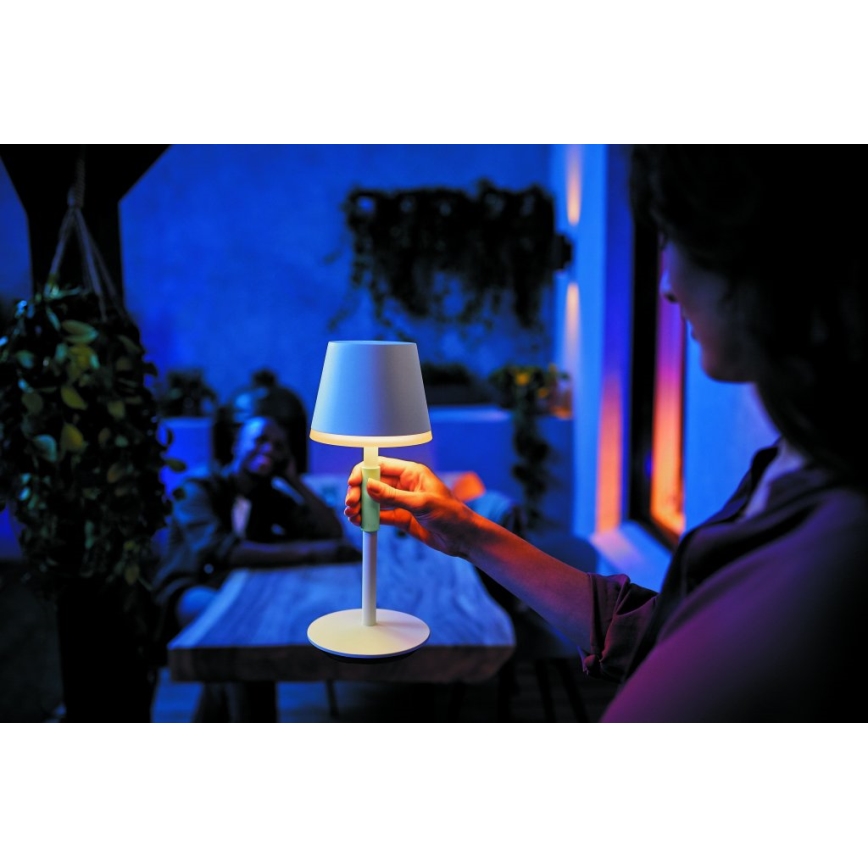 Philips - Світлодіодна вулична сенсорна RGBW-лампа з регулюванням яскравості Hue GO LED/6,2W/230V 2000-6500K IP54