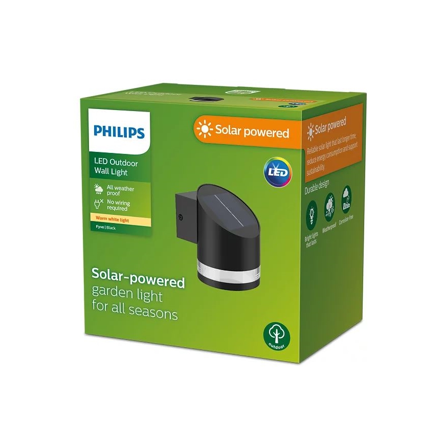 Philips - Світлодіодний настінний світильник на сонячній батареї FYCE LED/1,5W/3,7V IP44