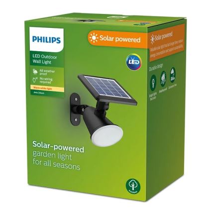 Philips - Світлодіодний настінний світильник на сонячній батареї JIVIX LED/1,4W/3,7V IP44