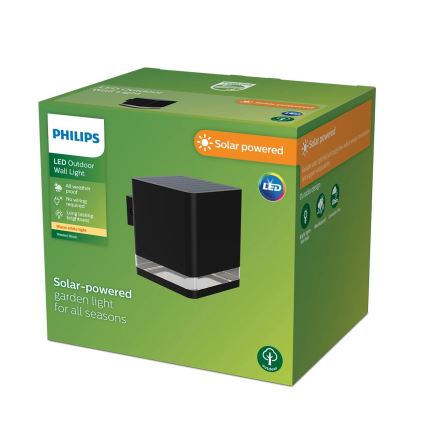 Philips - Світлодіодний настінний світильник на сонячній батареї VIRONA LED/1,8W/3,7V 2600 mAh 2700K IP44