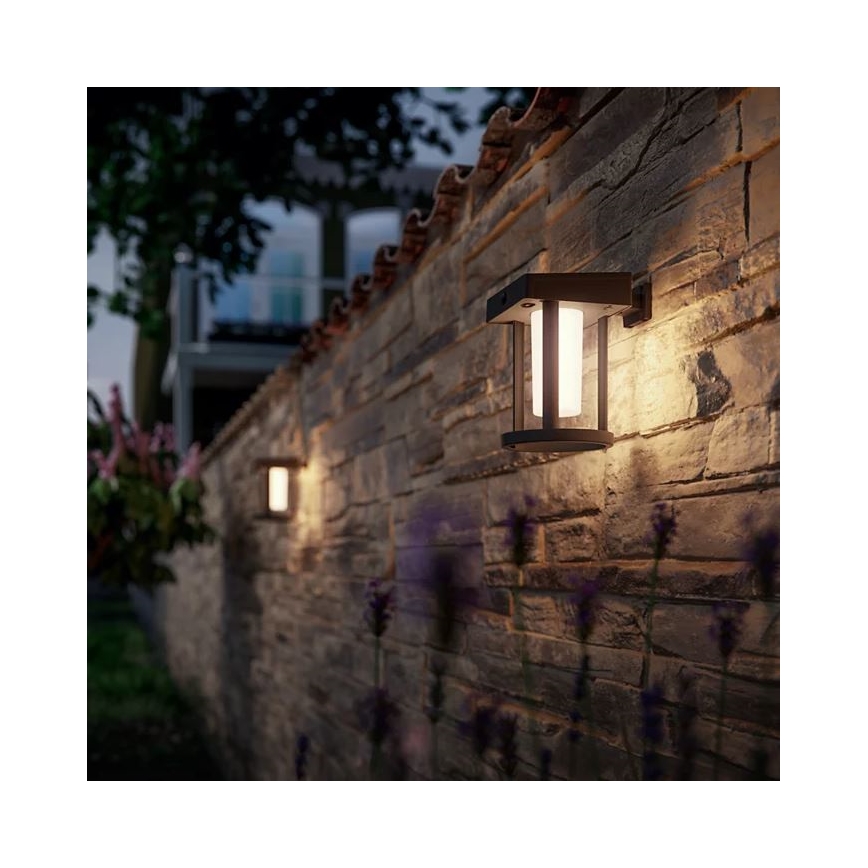 Philips - Світлодіодний настінний світильник з датчиком на сонячній батареї CAMILL LED/1,4W/3,7V 2000 mAh IP44