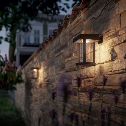 Philips - Світлодіодний настінний світильник з датчиком на сонячній батареї CAMILL LED/1,4W/3,7V 2000 mAh IP44