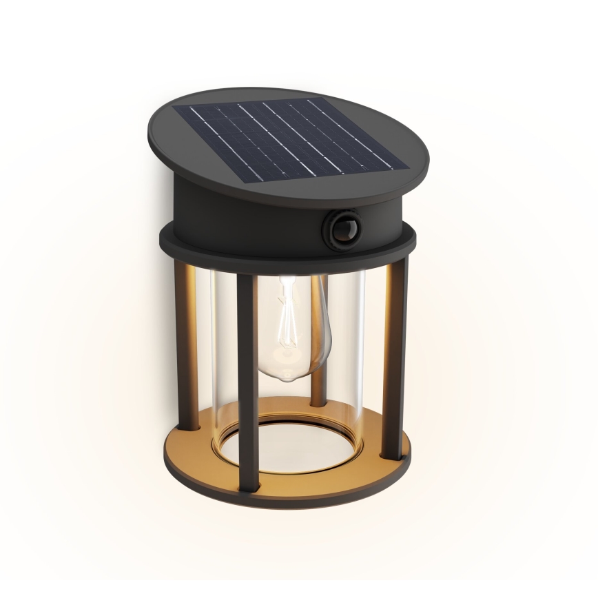 Philips - Світлодіодний настінний світильник з датчиком на сонячній батареї GERI LED/3,2W/3,7V 2700K IP44