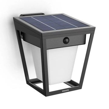 Philips - Світлодіодний настінний світильник з датчиком на сонячній батареї NISSA LED/1,8W/3,7V 3000K IP44