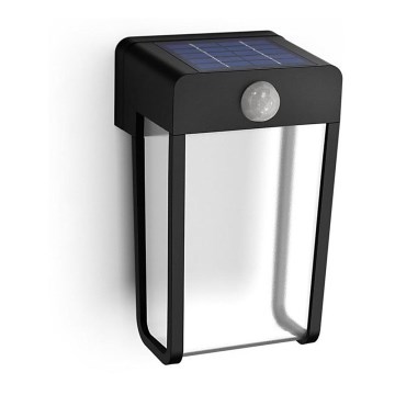 Philips - Світлодіодний настінний світильник з датчиком на сонячній батареї SHROUD LED/2,3W/3,7V IP44