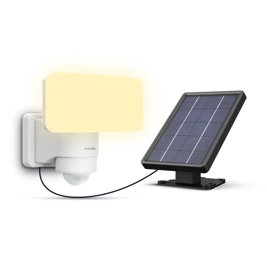 Philips - Світлодіодний настінний світильник з датчиком на сонячній батареї TYLUS LED/6W/3,7V 3000K IP44