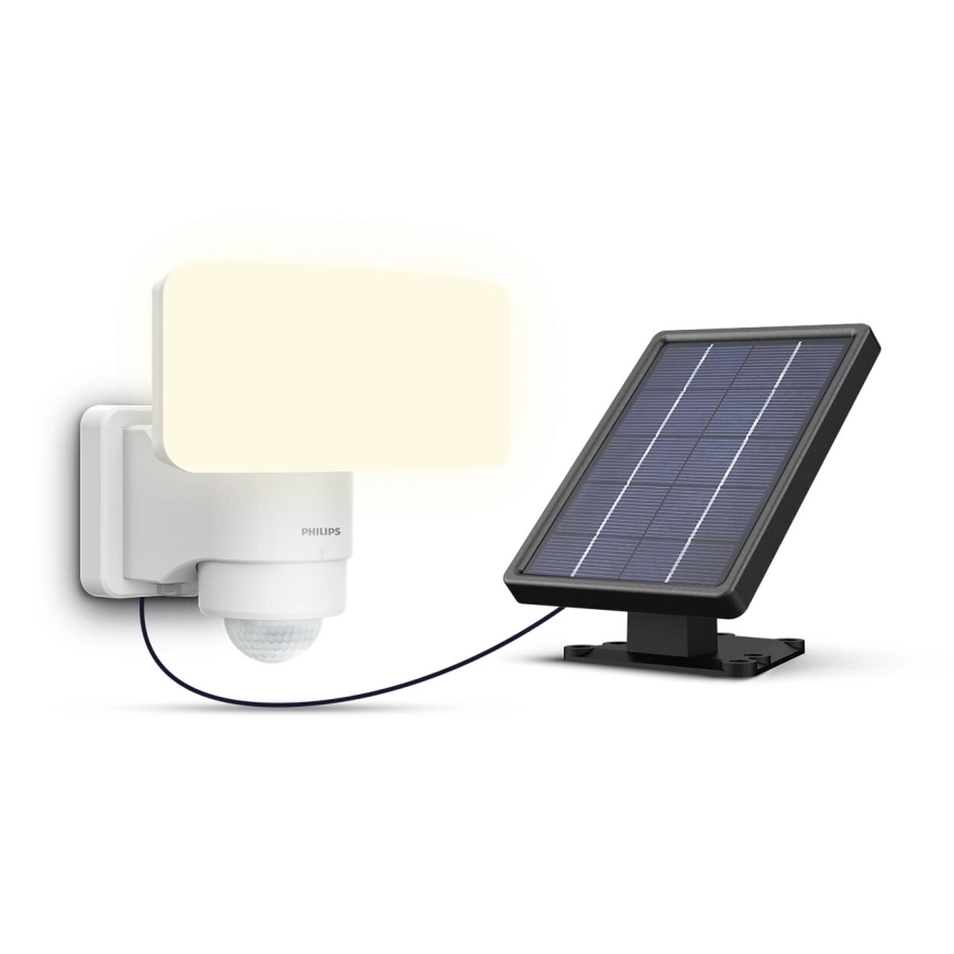 Philips - Світлодіодний настінний світильник з датчиком на сонячній батареї TYLUS LED/6W/3,7V 5000K IP44