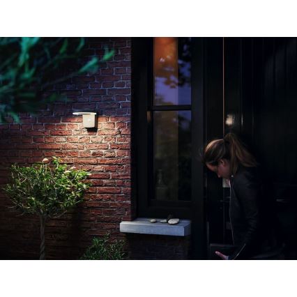 Philips - Світлодіодний настінний світильник з датчиком на сонячній батареї ZONAL LED/1,3W/3,7V IP44