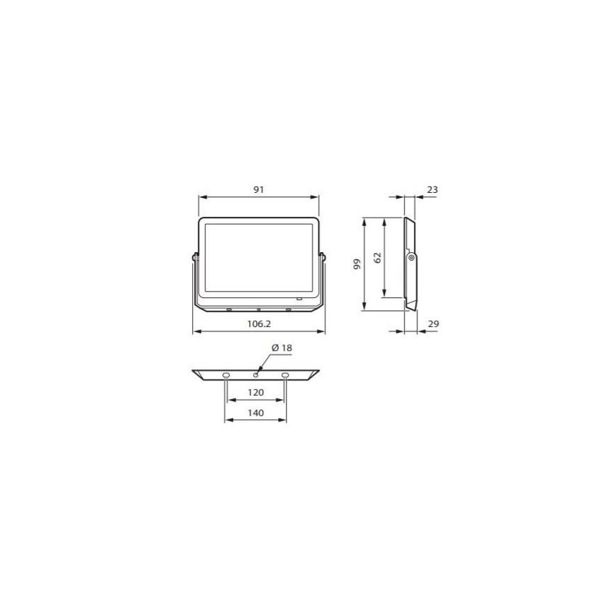 Philips - Світлодіодний прожектор DECOFLOOD LED/10W/230V IP65