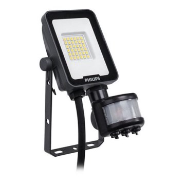 Philips - Світлодіодний прожектор з датчиком LED/10W/230V 3000K IP65
