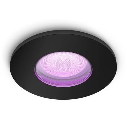 Philips - Світлодіодний RGBW вбудований стельовий світильник для ванної з регулюванням яскравості Hue XAMENTO GU10/5,7W/230V IP44 2200-6500K
