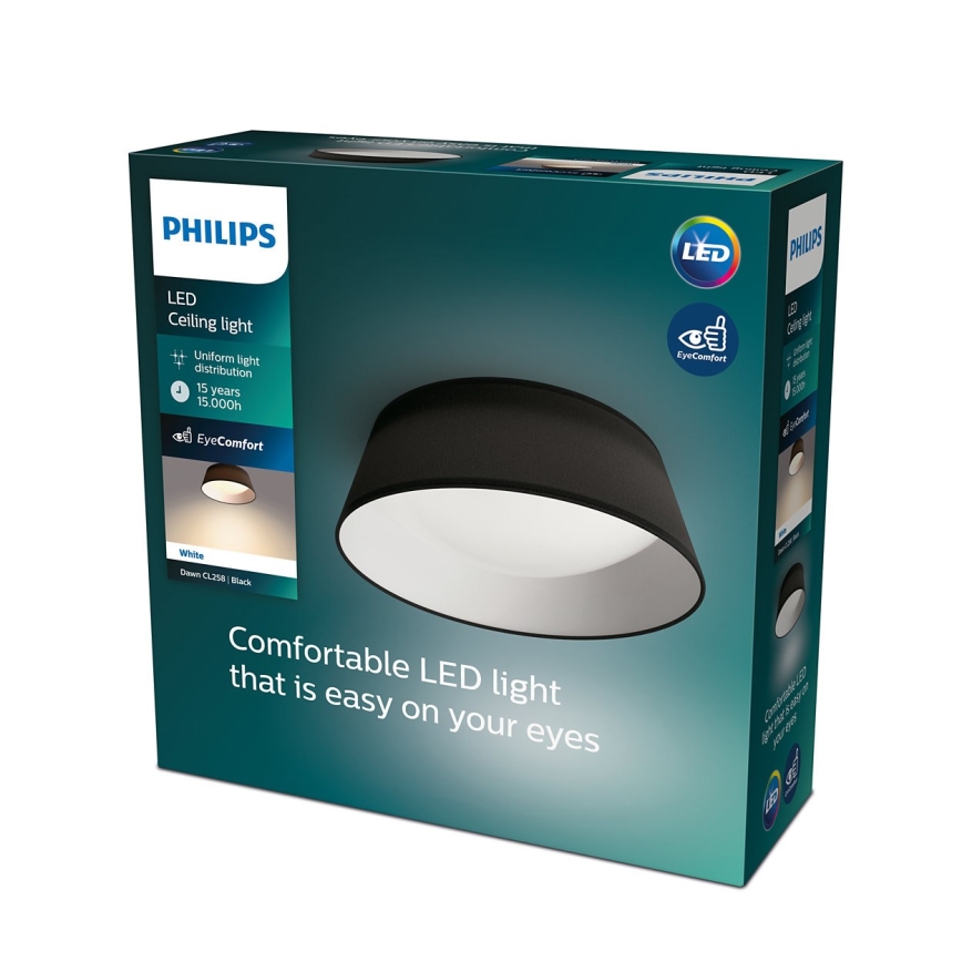 Philips - Світлодіодний стельовий світильник LED/14W/230V чорна