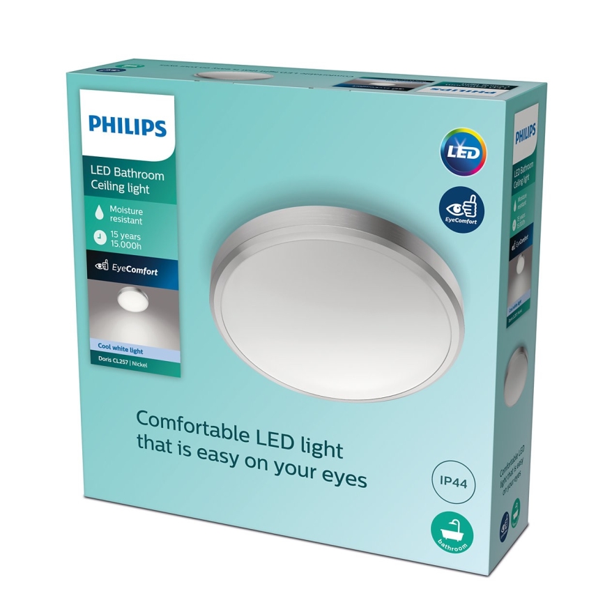 Philips - Світлодіодний стельовий світильник для ванної кімнати LED/17W/230V 4000K IP44