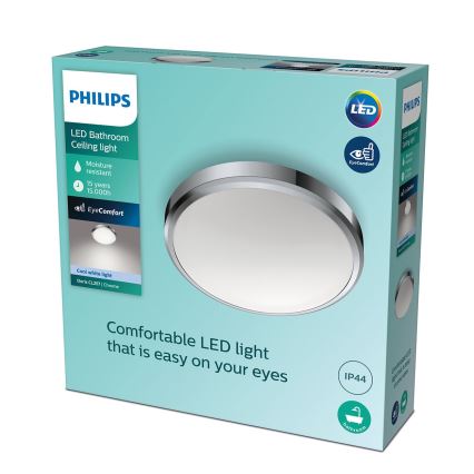Philips - Світлодіодний стельовий світильник для ванної кімнати LED/17W/230V 4000K IP44