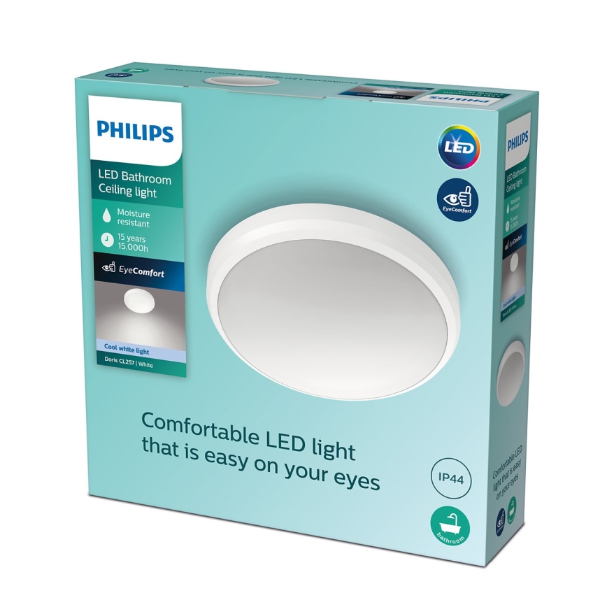 Philips - Світлодіодний стельовий світильник для ванної кімнати LED/6W/230V 4000K IP44