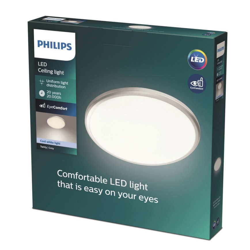Philips - Світлодіодний стельовий світильник TWIRLY 1xLED/17W/230V